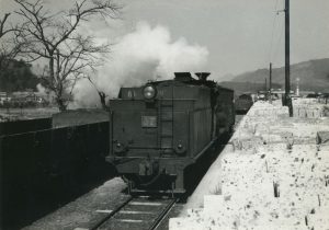 かつての荒針駅｜1964年（廃止直前）｜宇都宮市大谷町 撮影＝山田俊明 氏 (C)Toshiaki Yamada